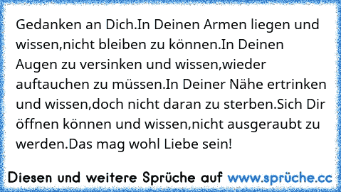 Nähe in sprüche deiner